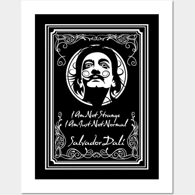 Salvador Dali Quote Design Wall Art by HellwoodOutfitters